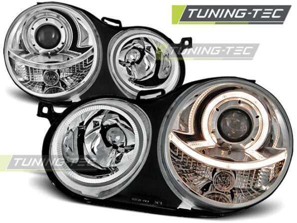 Φανάρια ANGEL EYES χρωμίου για VW POLO 9N 11.01-04.05