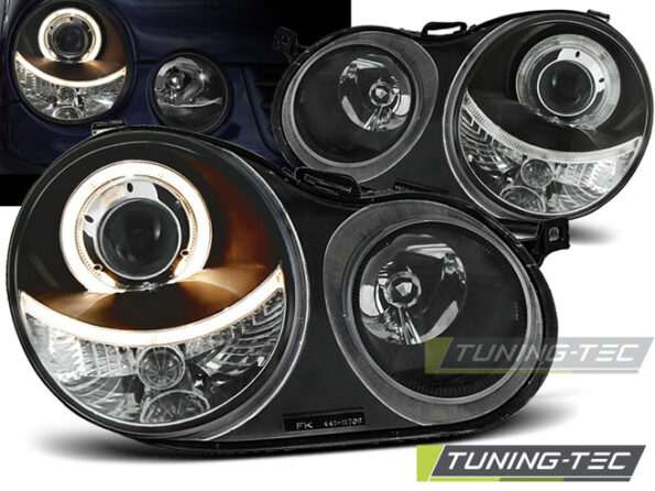 Φανάρια ANGEL EYES Μαύρο για VW POLO 9N 11.01-04.05