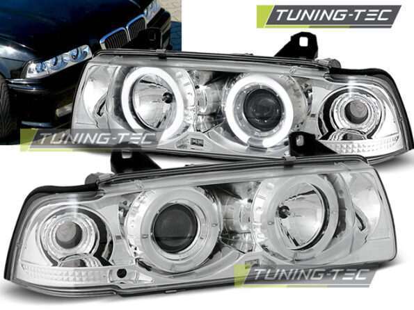Φανάρια ANGEL EYES χρωμίου για BMW E36 12.90-08.99 C/C