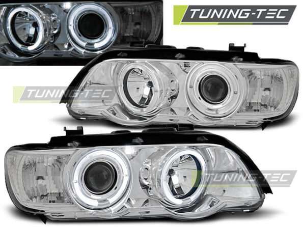 Φανάρια ANGEL EYES χρωμίου για BMW X5 E53 09.99-10.03