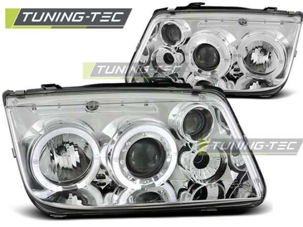 Φανάρια ANGEL EYES χρωμίου για VW BORA 09.98-07.05