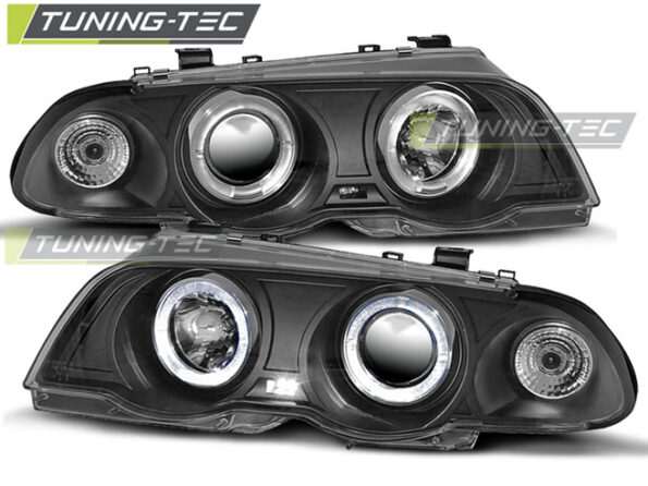 Φανάρια ANGEL EYES Μαύρο για BMW E46 05.98-08.01 S/T