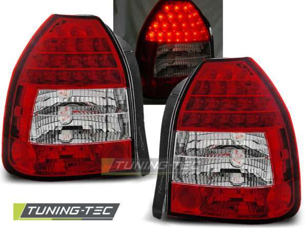 HONDA CIVIC 09.95-02.01 3D Κόκκινο Λευκό LED