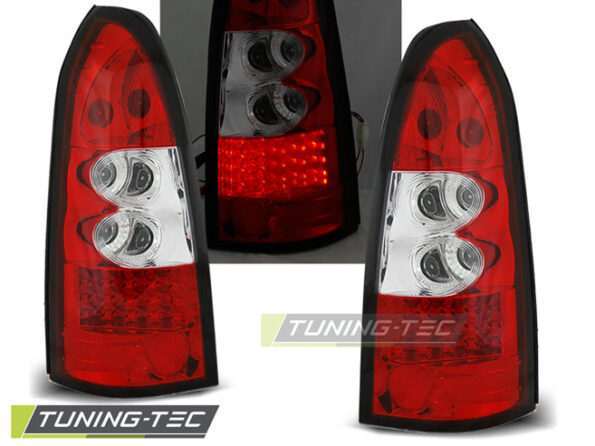 OPEL ASTRA G 09.97-02.04 KOMBI Κόκκινο Λευκό LED