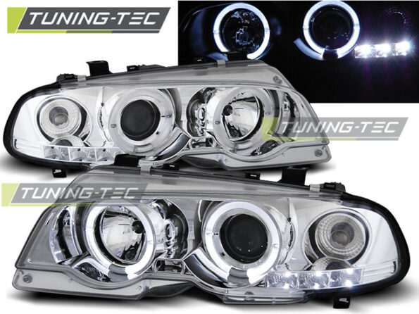 Φανάρια ANGEL EYES χρωμίου για BMW E46 04.99-03.03 COUPE