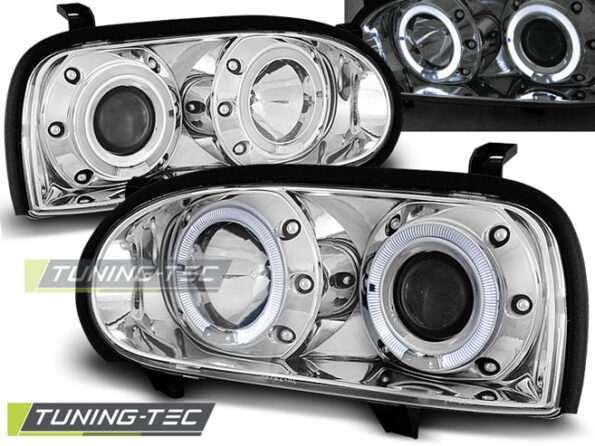 Φανάρια ANGEL EYES χρωμίου για VW GOLF 3 09.91-08.97
