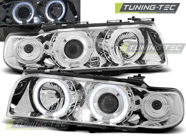 Φανάρια ANGEL EYES χρωμίου για BMW E38 06.94 – 08.98