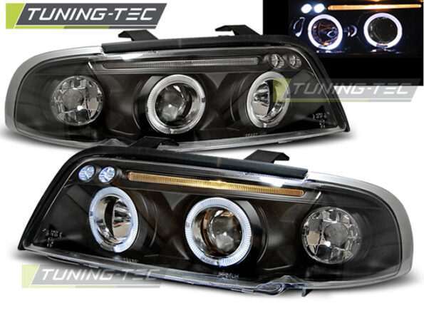 Φανάρια ANGEL EYES Μαύρο για AUDI A4 11.94-12.98
