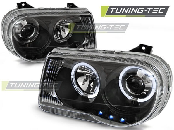 CHRYSLER 300C 05-10 ANGEL EYES Μαύρο