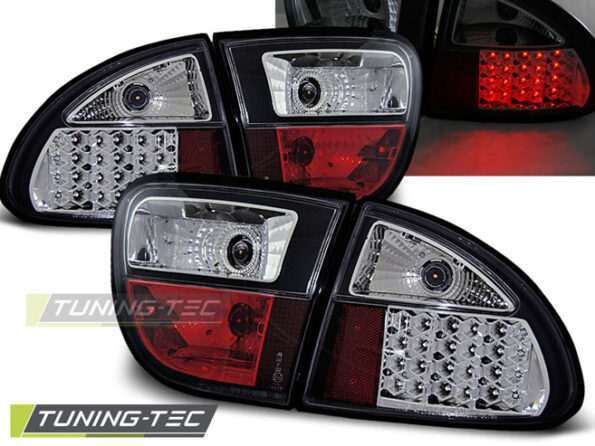 Πίσω φανάρια  led Μαύρο για SEAT LEON 04.99-08.04