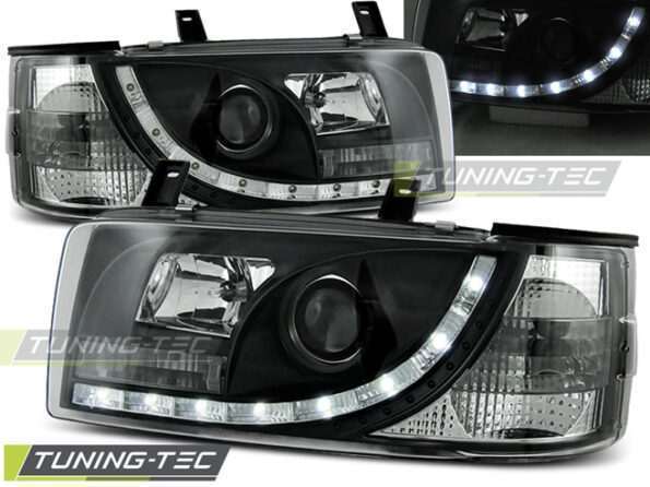 Φανάρια DAYLIGHT Μαύρο για VW T4 90-03.03 TRANSPORTER