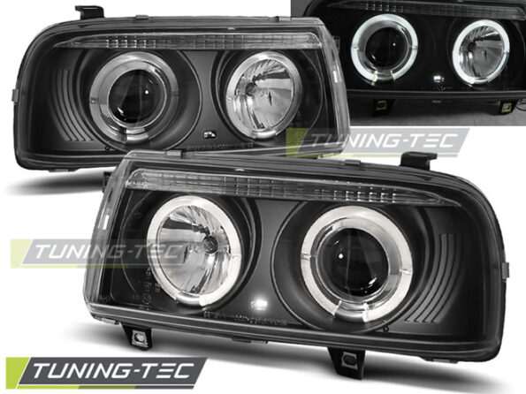 Φανάρια ANGEL EYES Μαύρο για VW VENTO 01.92-08.98
