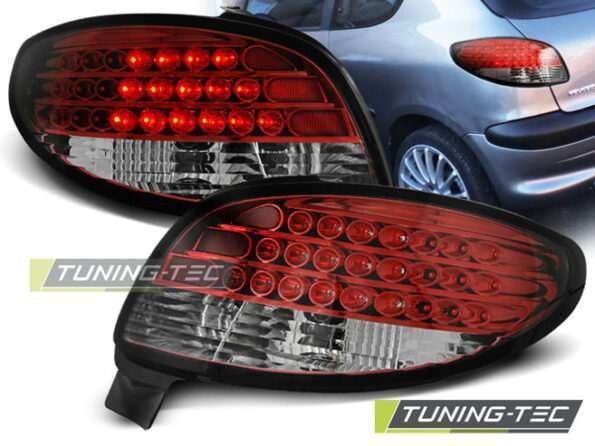 PEUGEOT 206 10.98- Κόκκινο Λευκό LED