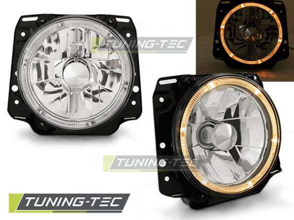 Φανάρια ANGEL EYES χρωμίου για VW GOLF II 2 08.83-08.91