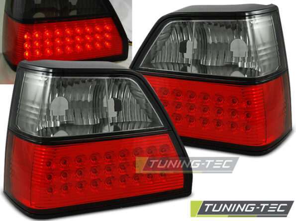Πίσω φανάρια  led Κόκκινο SMOKE για VW GOLF 2 08.83-08.91