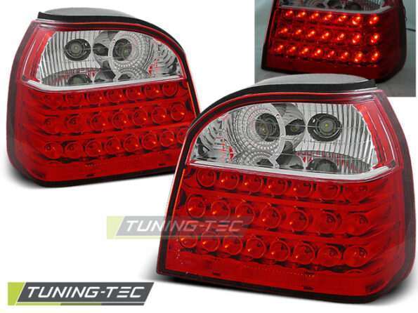 Πίσω φανάρια led Κόκκινο Λευκό για VW GOLF 3 09.91-08.97