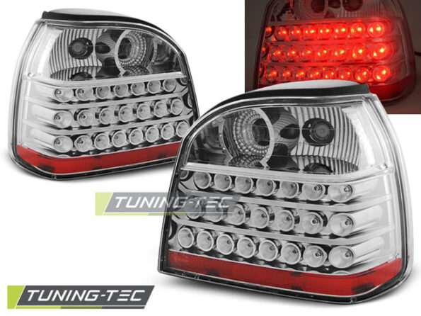 Πίσω φανάρια  led χρωμίου για VW GOLF 3 09.91-08.97