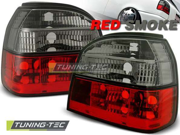 TAIL LIGHTS Κόκκινο SMOKE για VW GOLF 3 09.91-08.97