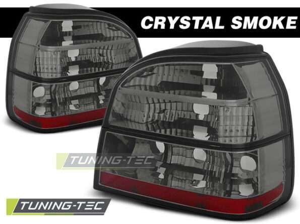 TAIL LIGHTS CRYSTAL SMOKE  για VW GOLF 3 09.91-08.97