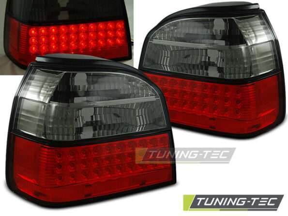 Πίσω φανάρια  led Κόκκινο SMOKE για VW GOLF 3 09.91-08.97