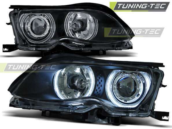 Φανάρια ANGEL EYES CCFL Μαύρο για BMW E46 09.01-03.05