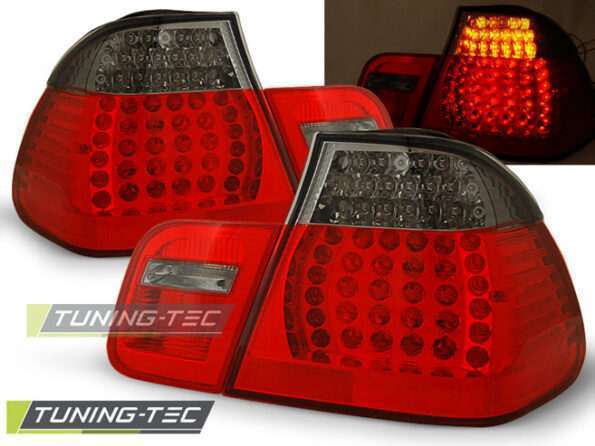 Πίσω φανάρια  led Κόκκινο SMOKE για BMW E46 05.98-08.01 SEDAN
