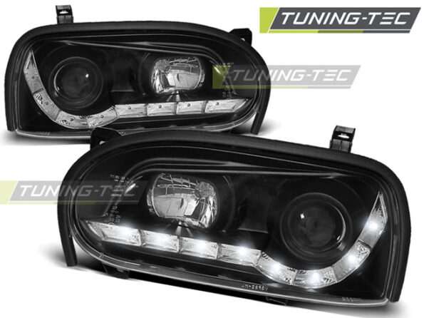 Φανάρια DAYLIGHT Μαύρο για VW GOLF 3 09.91-08.97