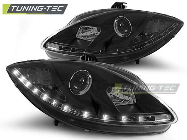Φανάρια DAYLIGHT Μαύρο για SEAT LEON ALTEA TOLEDO 06.05-09