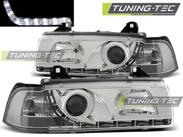 Φανάρια DAYLIGHT χρωμίου για BMW E36 12.90-08.99