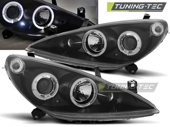 PEUGEOT 307 04.01-06.05 ANGEL EYES Μαύρο