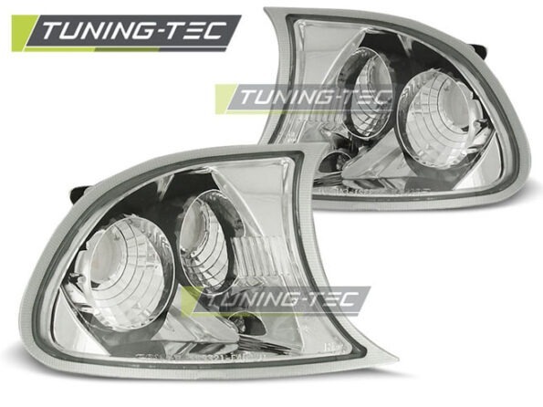 Εμπρός φλας χρωμίου για BMW E46 04.99-08.01 COUPE