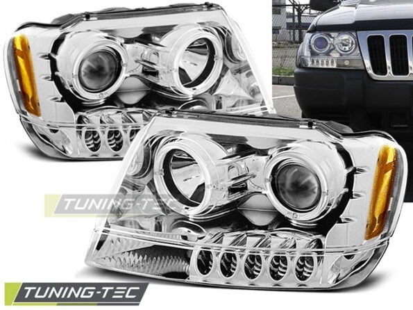 CHRYSLER JEEP GRAND CHEROKEE 99-05.05 ANGEL EYES χρωμίου