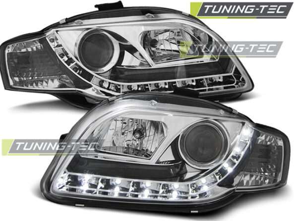 Φανάρια DAYLIGHT χρωμίου για AUDI A4 B7 11.04-03.08