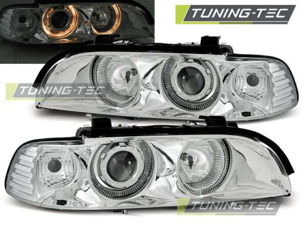 Φανάρια ANGEL EYES χρωμίου για BMW E39 09.95-06.03