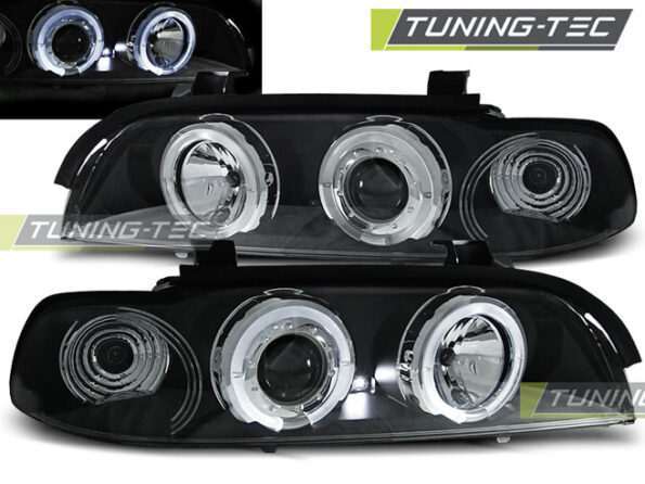 Φανάρια ANGEL EYES Μαύρο για BMW E39 09.95-06.03
