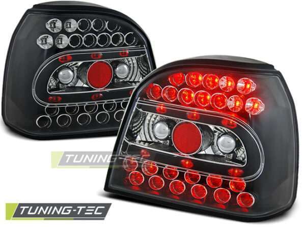 Πίσω φανάρια  led Μαύρο για VW GOLF 3 09.91-08.97