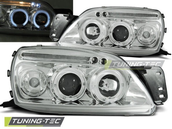 FORD FIESTA MK5 09.99-04.02 ANGEL EYES χρωμίου