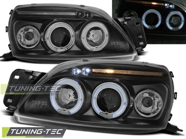 FORD FIESTA MK5 09.99-04.02 ANGEL EYES Μαύρο