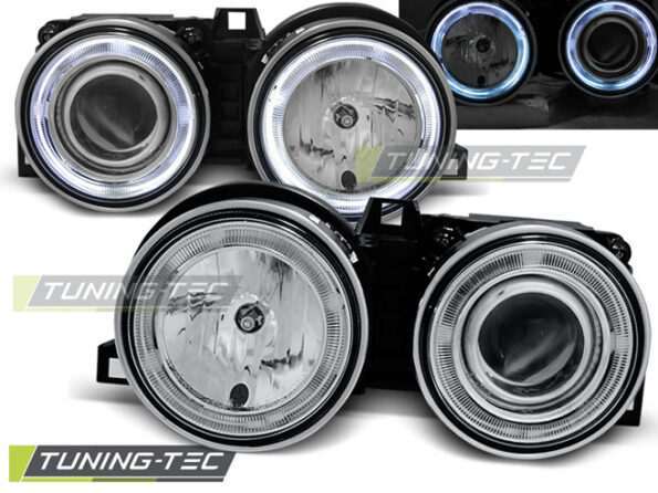 Φανάρια ANGEL EYES χρωμίου για BMW E30 11.82-06.94