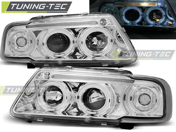 Φανάρια ANGEL EYES χρωμίου για AUDI A3 8L 08.96-08.00