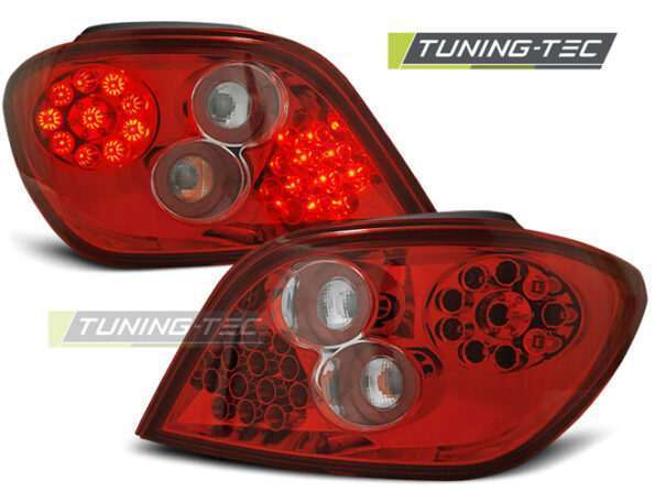 PEUGEOT 307 04.01-07 Κόκκινο Λευκό LED