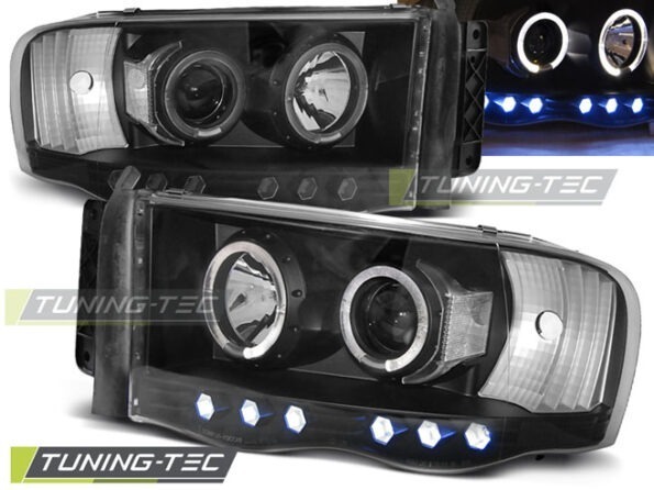 DODGE RAM 02-06 ANGEL EYES Μαύρο