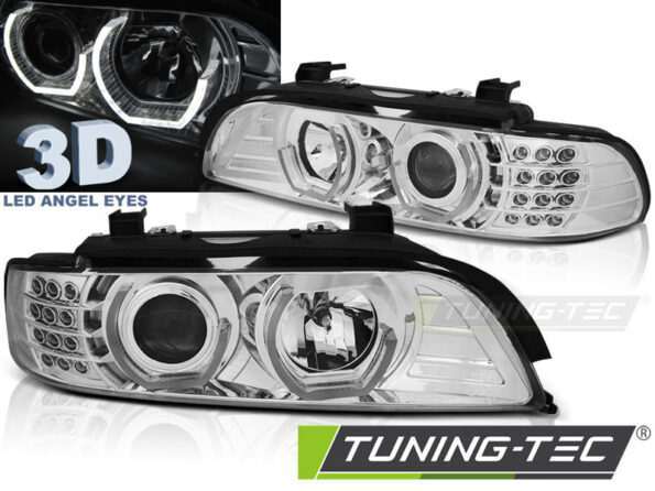 Φανάρια ANGEL EYES 3D χρωμίου για BMW E39 09.95-06.03