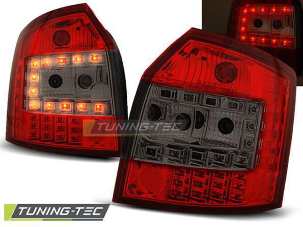 Πίσω φανάρια  led Κόκκινο SMOKE για AUDI A4 10.00-10.04 AVANT