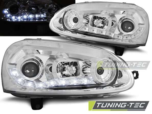Φανάρια DAYLIGHT χρωμίου για VW GOLF 5