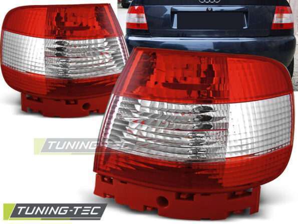 TAIL LIGHTS Κόκκινο Λευκό για AUDI A4 11.94-09.00