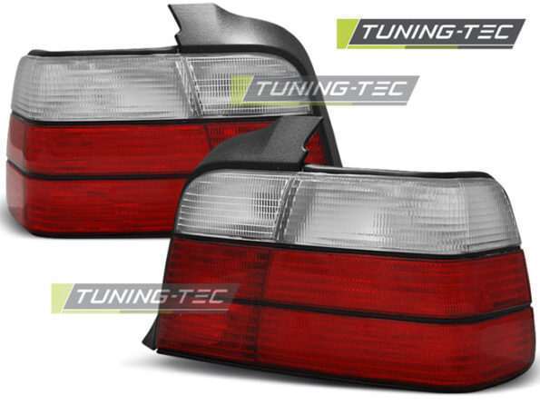 TAIL LIGHTS SPORT LOOK Κόκκινο Λευκό για BMW E36 12.90-08.99 SEDAN