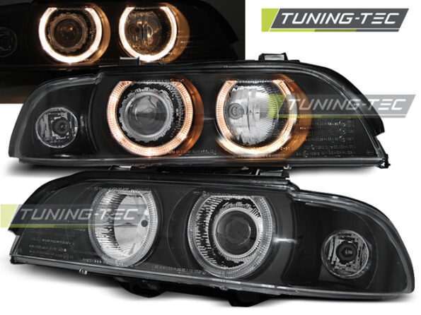 Φανάρια ANGEL EYES Μαύρο για BMW E39 09.95-06.03