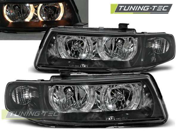 Φανάρια ANGEL EYES Μαύρο για SEAT LEON / TOLEDO 04.99-08.04
