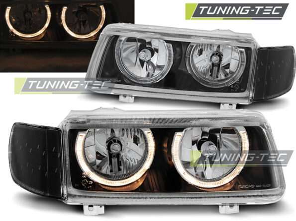 Φανάρια ANGEL EYES Μαύρο για VW PASSAT B4 11.93-05.97